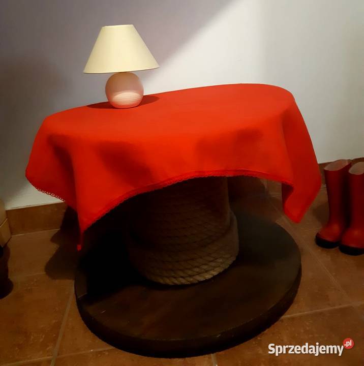 Stolik drewniany ze szpuli ława drewniana loft Radków