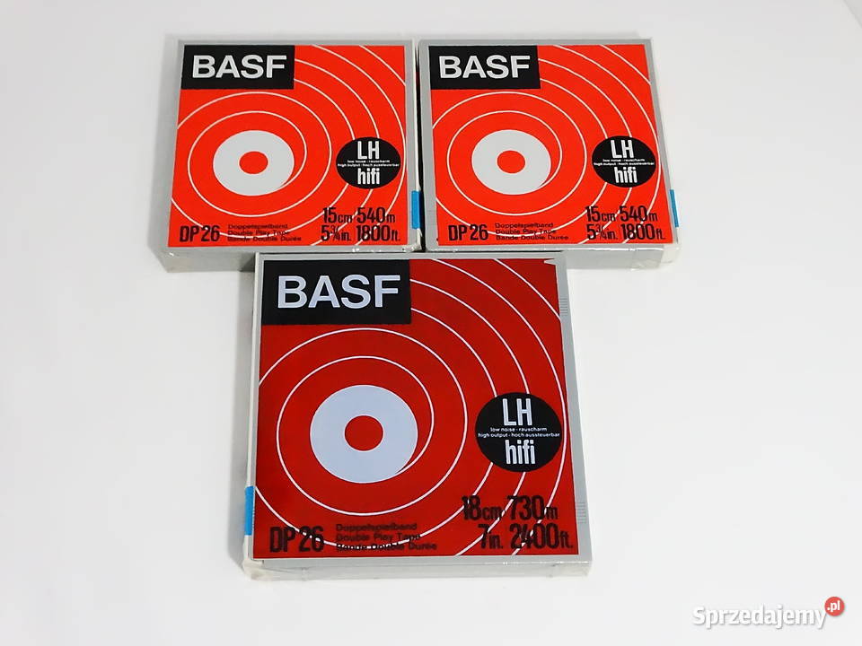 BASF LH HiFi DP 26 zestaw 3 taśm szpulowych Biłgoraj