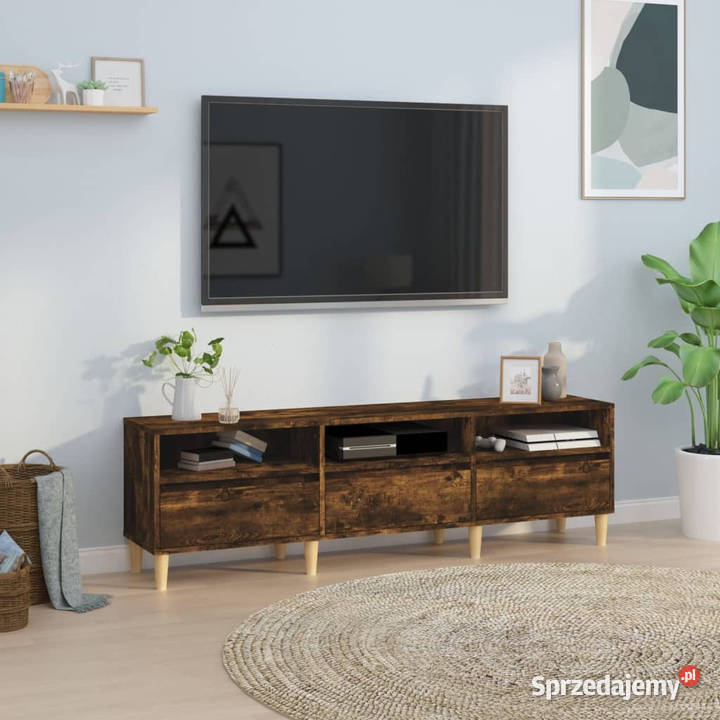 Szafka pod TV przydymiony dąb 150x30x445 Warszawa