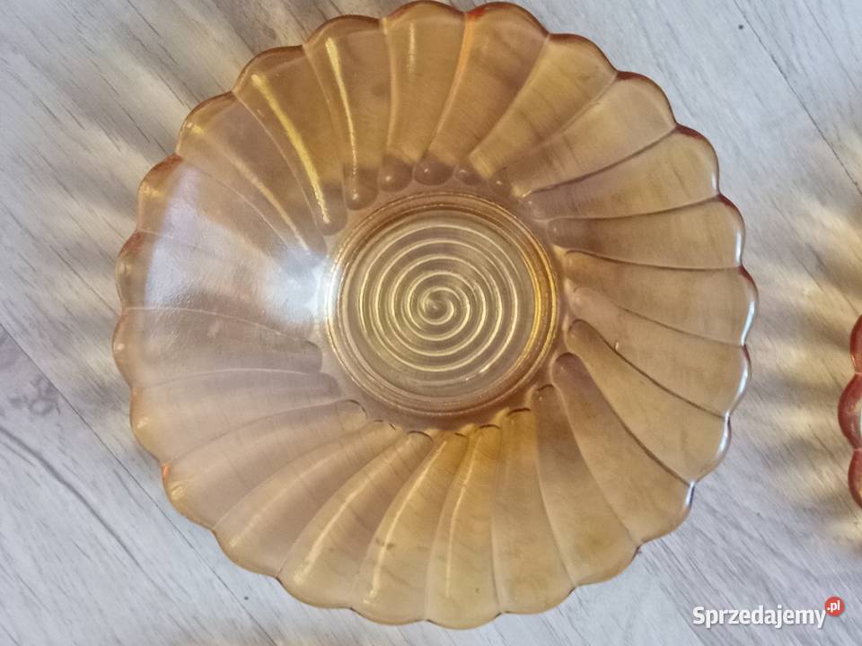 Szkło kolorowe Małe talerzyki Świdnica