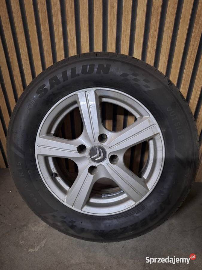 Felgi aluminiowe z oponami 20565r15 4x108 Średnica 15"