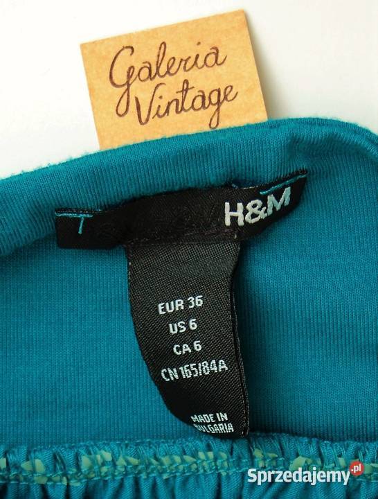 Sukienka letnia HM 36 S morska zieleń wiskoza Lublin