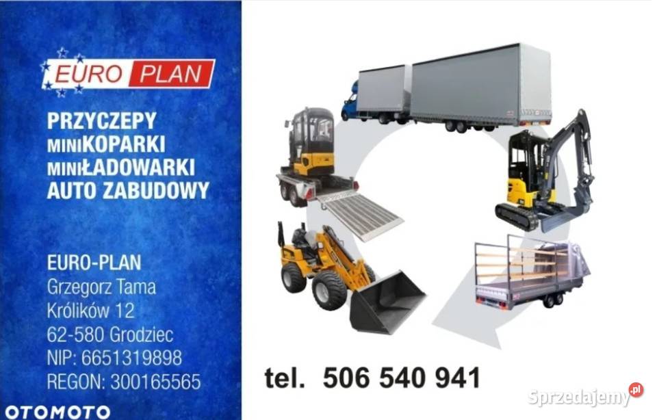 Nowa przyczepa Brenderup KIPER 3 strony DMC 35t Królików