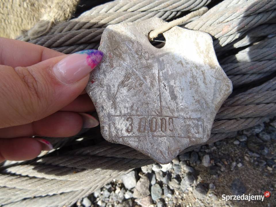 ZAWIESIE LINOWE LINA STALOWA PLECIONA 120 TON 8m Biznes i Przemysł świętokrzyskie Wąchock sprzedam