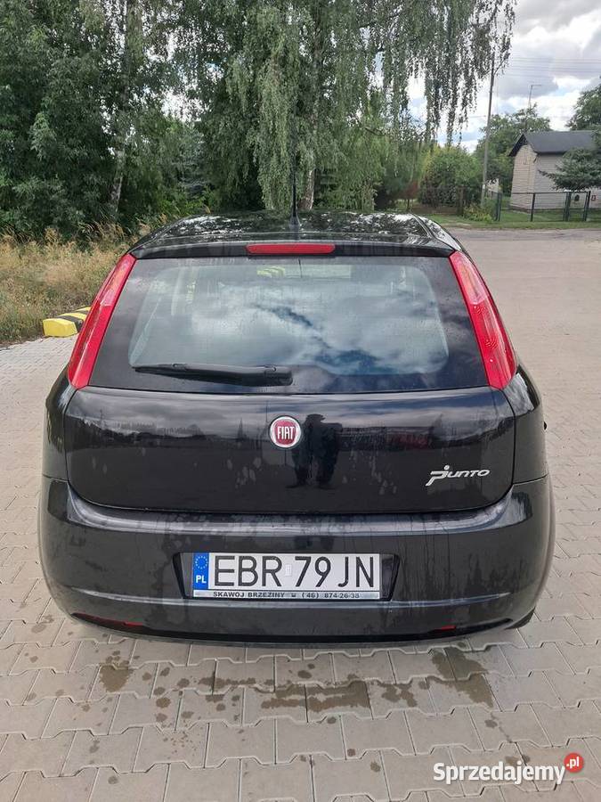 Fiat Grande Punto czarny łódzkie Czarnocin