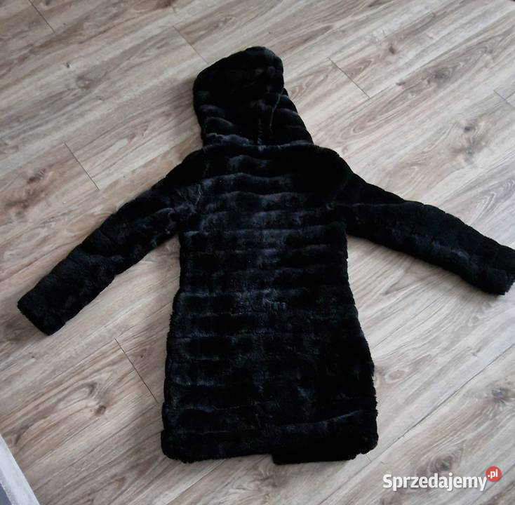 futro futerko płaszcz z futra z kapturem 36 S Kraków