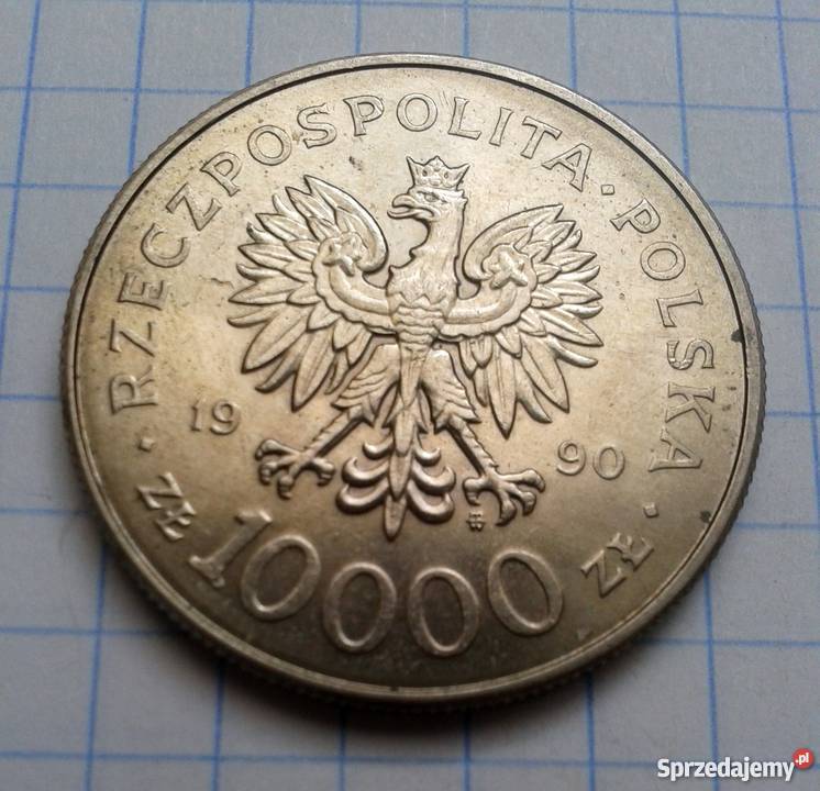 10 000 ZŁOTYCH 1990 POLSKA SOLIDARNOŚĆ Parczew