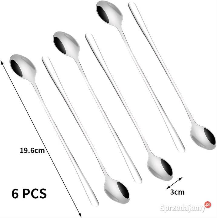 Łyżeczki długie komplet 6 do kawy Latte Racibórz