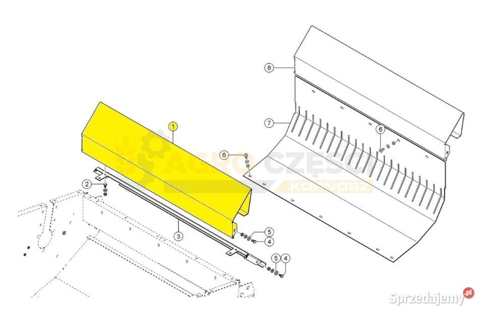 Blacha opadowa siekacz Claas Avero 160240 Boruja Kościelna