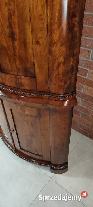 Piękny kątnik biedermeier antyk Łagów