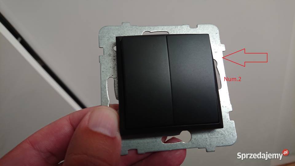 Wyłączniki Ospel czarny mat Władysławowo