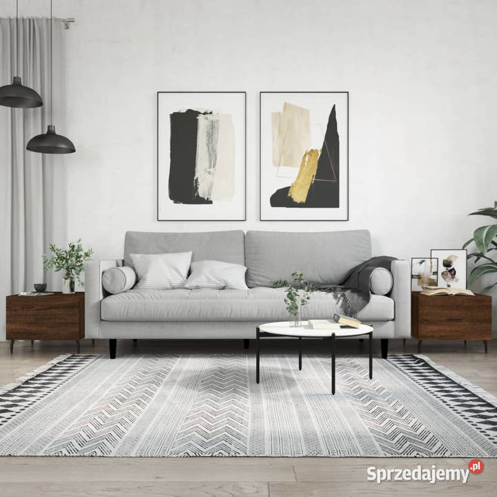 Stoliki kawowe 2 brązowy dąb 50x50x40 WM829443 Warszawa sprzedam