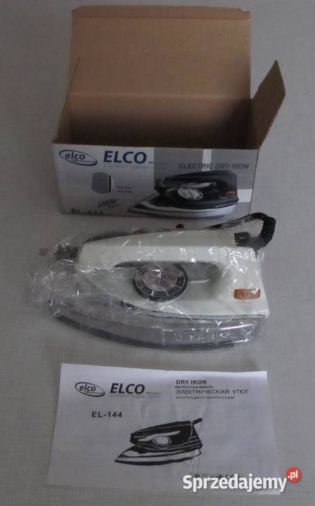 Żelazko 1000 W nowe z powłoką chroniącą tkaniny