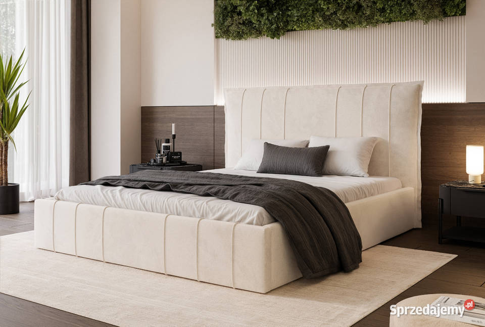 Łóżko tapicerowane z pojemnikiem Moly różne