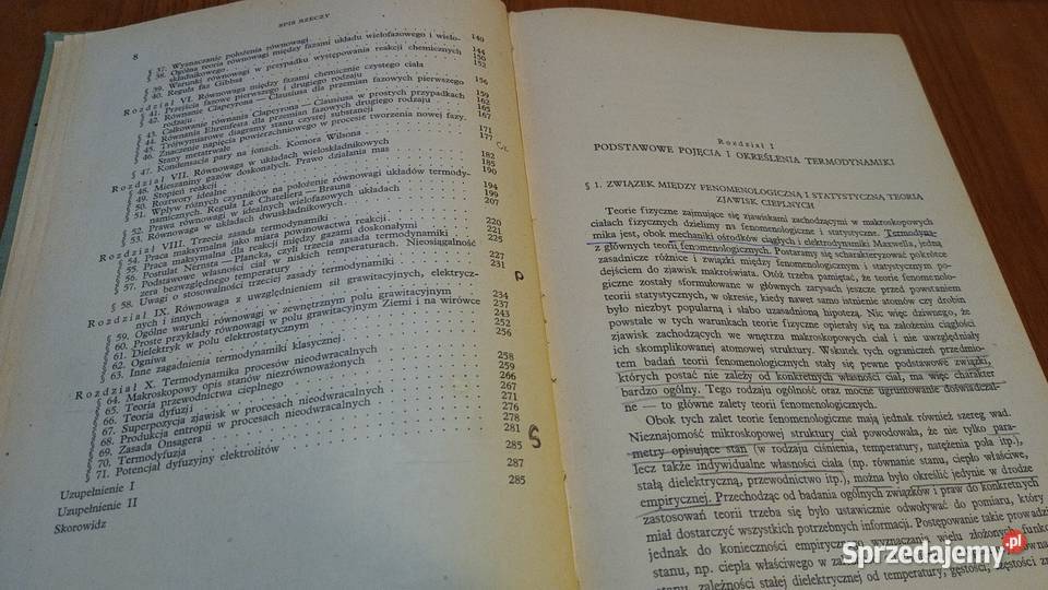 Termodynamika fenomenologiczna Józef Werle Książki naukowe i popularnonaukowe Gdańsk sprzedam