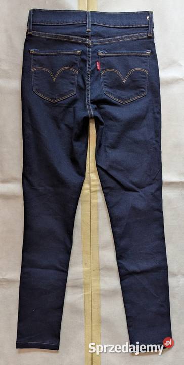 Levis Mile High Super Skinny Jeansy Blue Denim Warszawa
