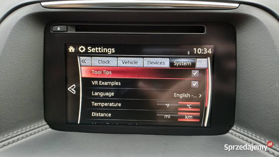 Mazda MZD Connect konwersja z USA na Europę Łódź sprzedam