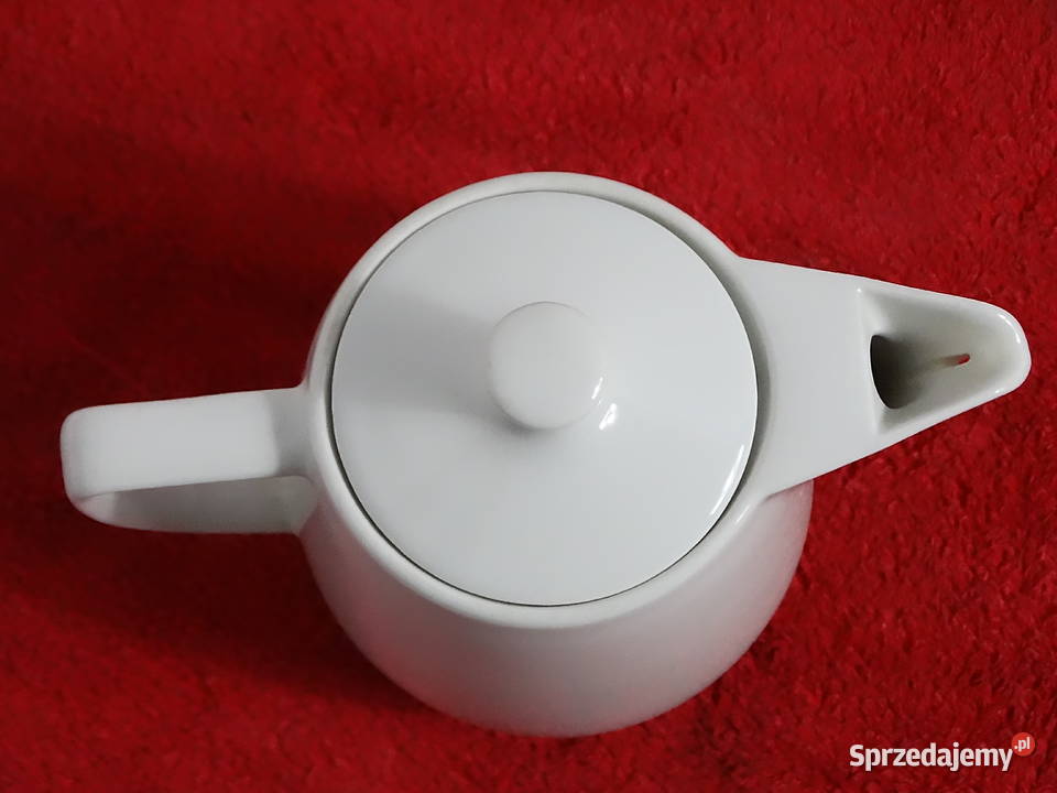 Kultowy Dzbanek Melitta Biała Porcelana Vintage Biłgoraj