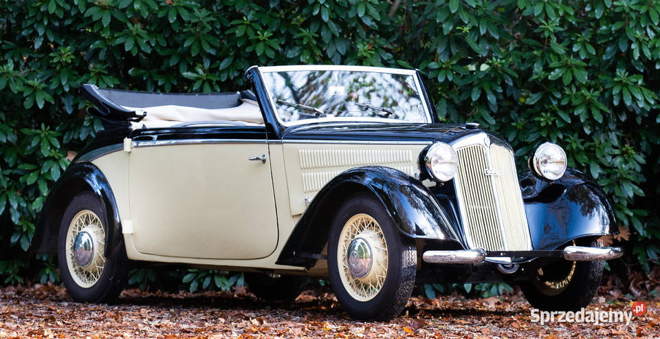 DKW F8 Cabrio Niemiec płakał mu zabierali 1939 Warszawa