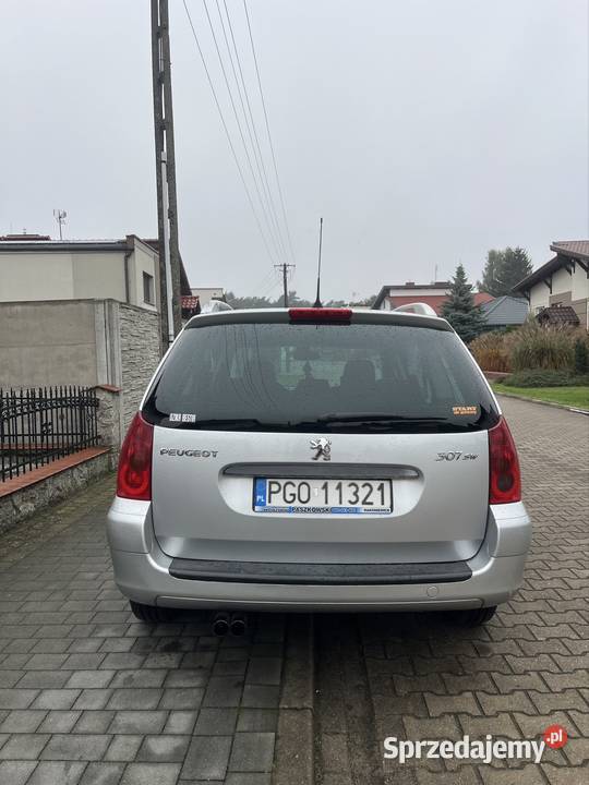 Peugeot 307 SW 16 benzyna srebrny 307 SW Rakoniewice