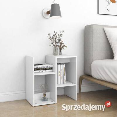 vidaXL Szafka nocna biała 50x30x515 płyta Warszawa