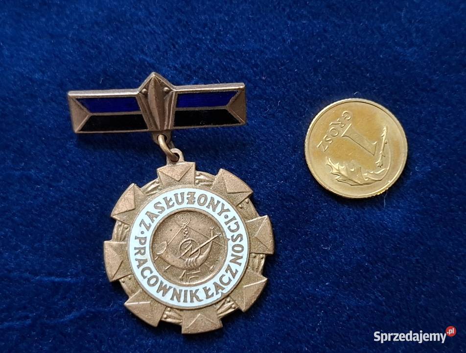 Odznaka Zasłużony Pracownik Łączności brązowa Antyki, Sztuka, Kolekcje Wejherowo