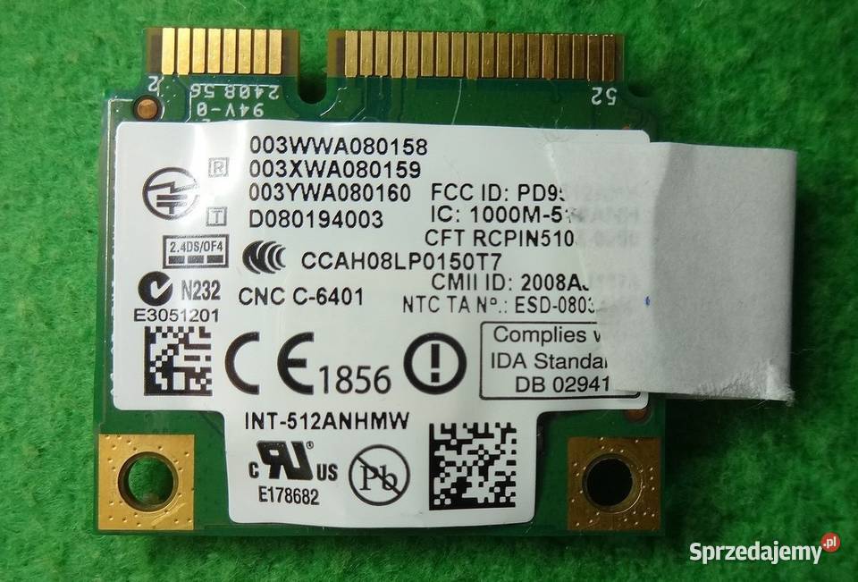 WiFi 512ANHMW do laptopa SONY VGNAW11M PCG8131M Pozostałe Szczecin