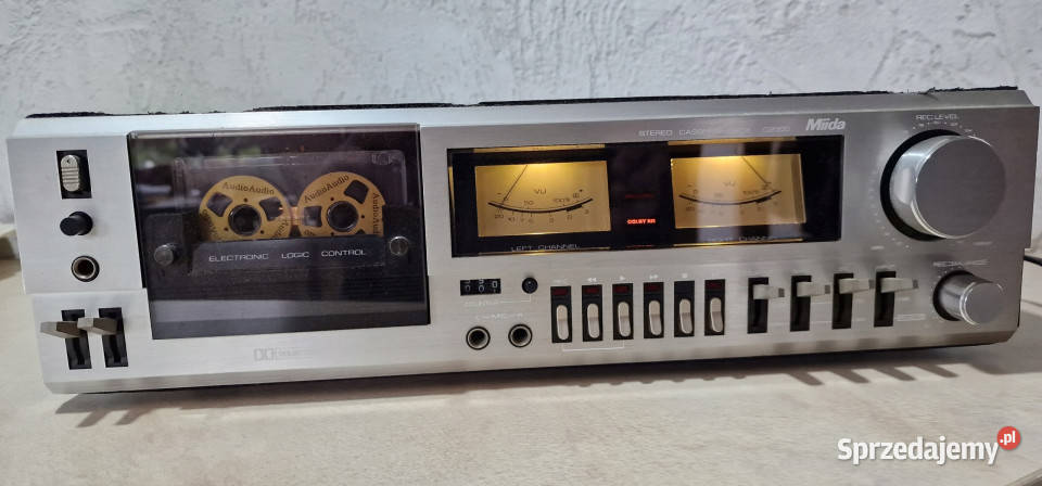 magnetofon Miida casette deck C2000 VU meter wielkopolskie Międzychód