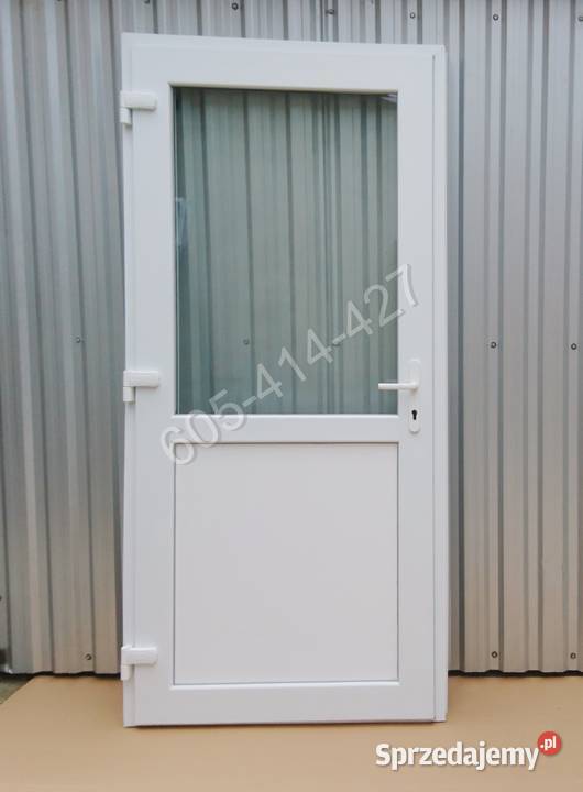 Drzwi PCV sklepowe 90x210 białe nowe RÓŻNE sprzedam