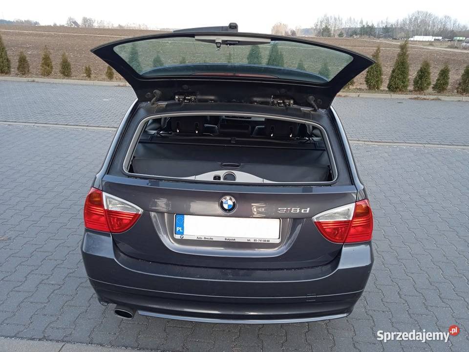 BMW 3 e91 kombi 2008r 318d 143186 243000 nieuszkodzony podlaskie Suchowola