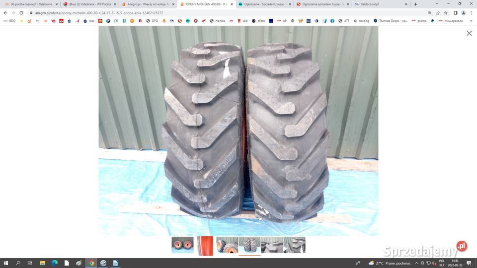 Opony Michelin 40080 R 24 155 155 Opona Koła Opony lubuskie Szprotawa