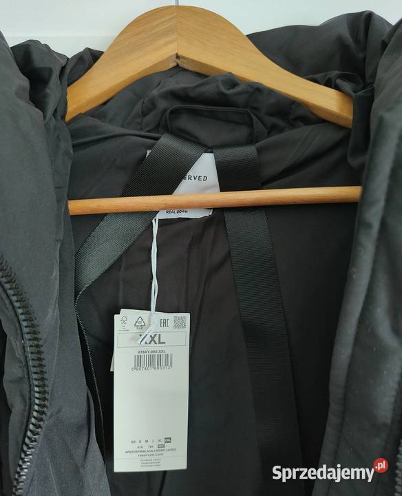 Kurtka puchowa Reserved XXL czarna oversize z sprzedam