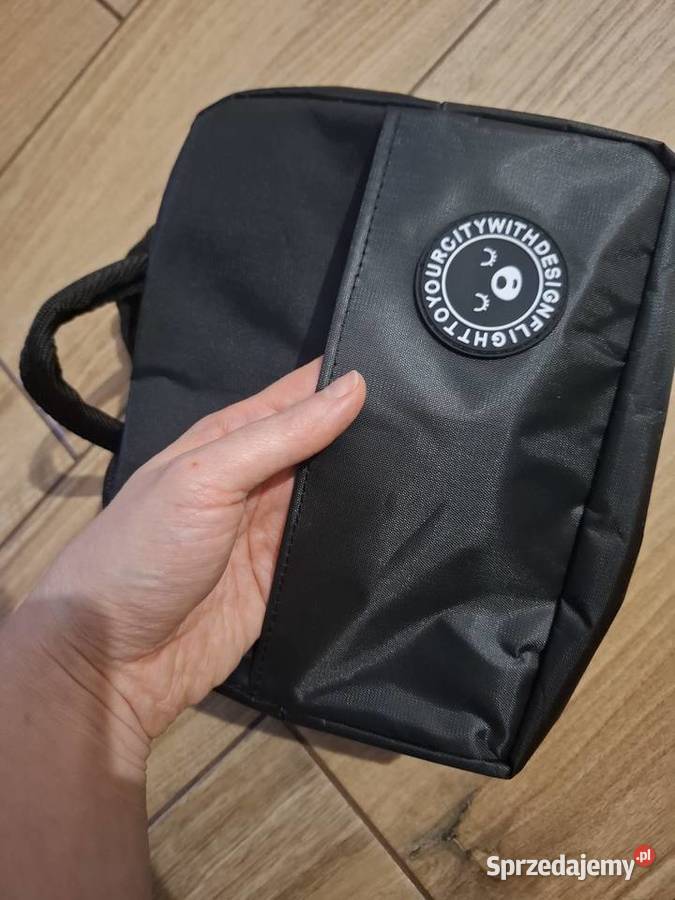 Torba na lunch termiczna czarna Do ręki  Wąbrzeźno sprzedam