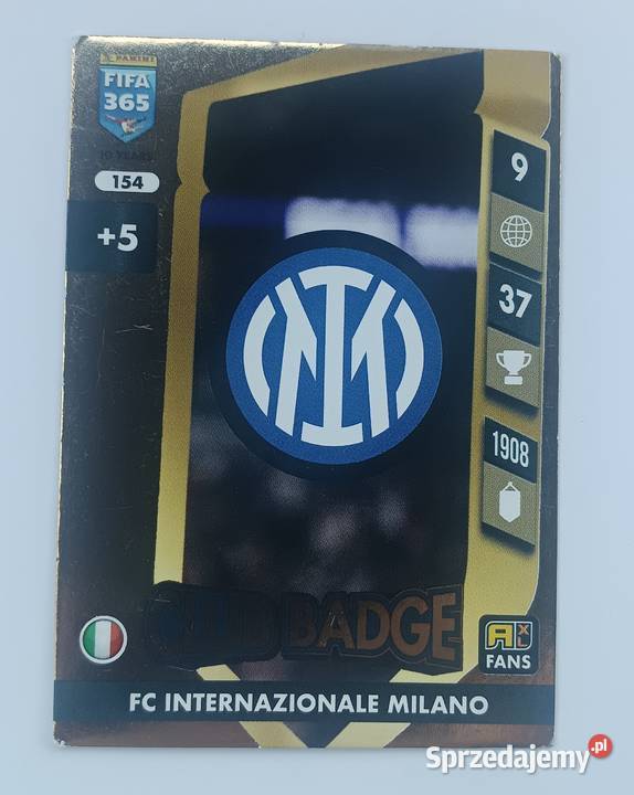 Fc Internazionalle Milano 154 karta Fifa 365 Pozostałe Kolekcje Zbylitowska Góra