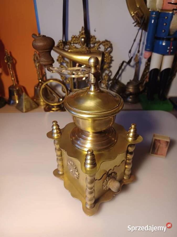 Piękny francuski młynek mosiężny Poznań