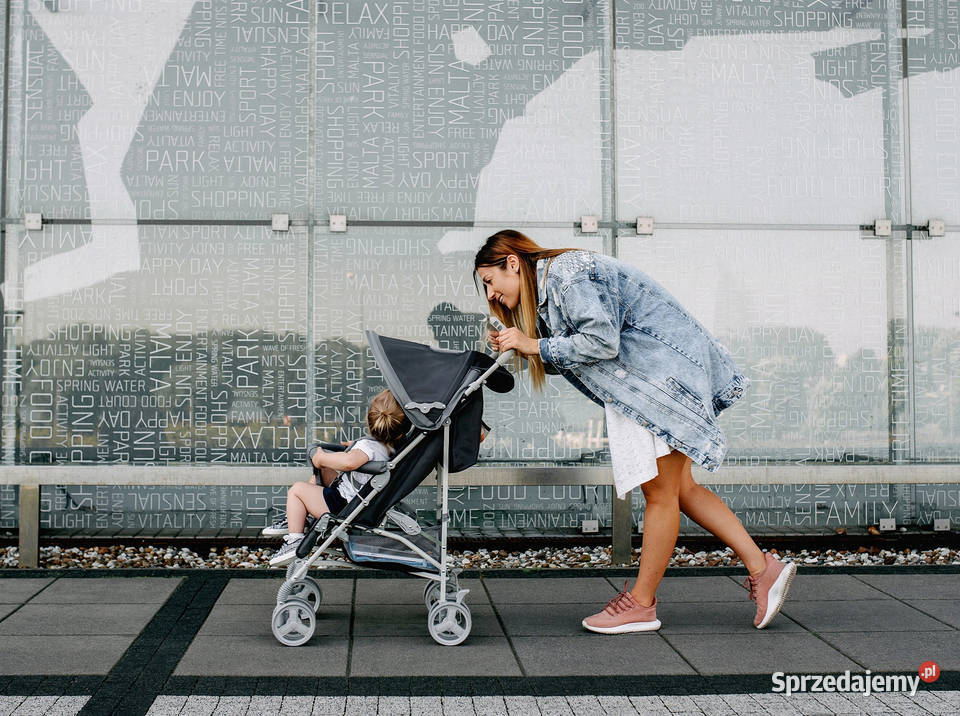MODNY wózek spacerowy SPACERÓWKA parasolka 7kg