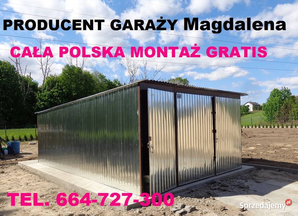 Garaż blaszany 4x6 GARAŻE Kraj SZYBKI TERMIN Gdańsk