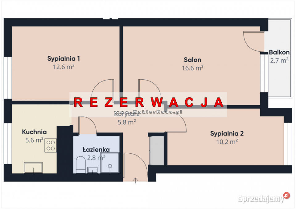 3 pokoje w SM z widokiem na Park Miejski sieć