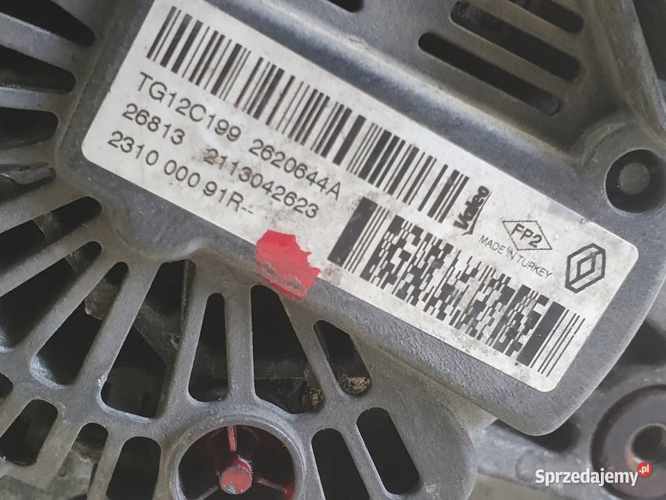 ALTERNATOR Dacia Logan II 09 TCe 231000091R Chełm sprzedam