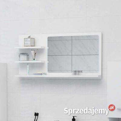 vidaXL Lustro łazienkowe białe 90x105x45 płyta Pozostałe