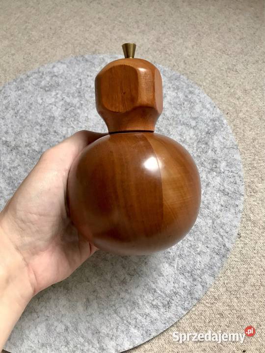 Duński młynek do pieprzu mid century drewno teak mazowieckie Warszawa