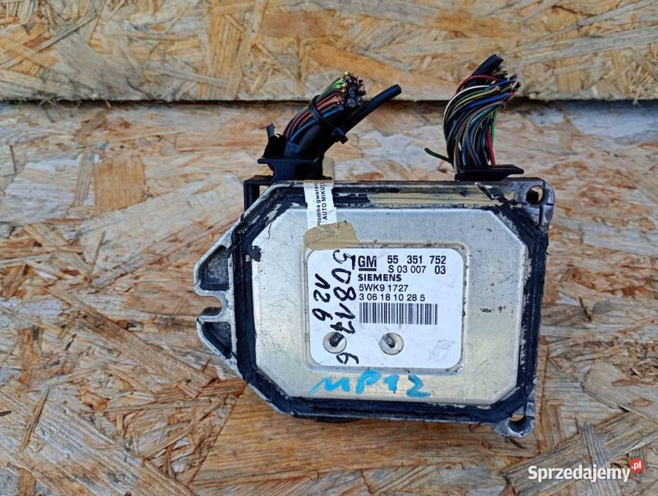 STEROWNIK SILNIKA KOMPUTER OPEL VECTRA C ZAFIRA Gliwice