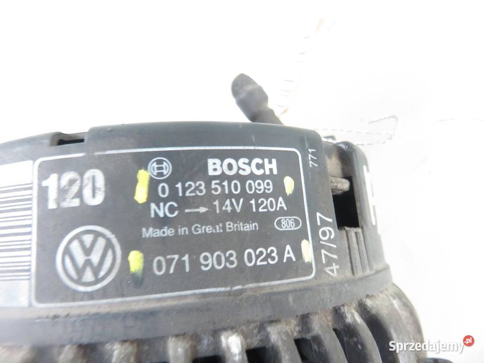 ALTERNATOR VW GOLF IV 23 V5 071903023A osobowe
