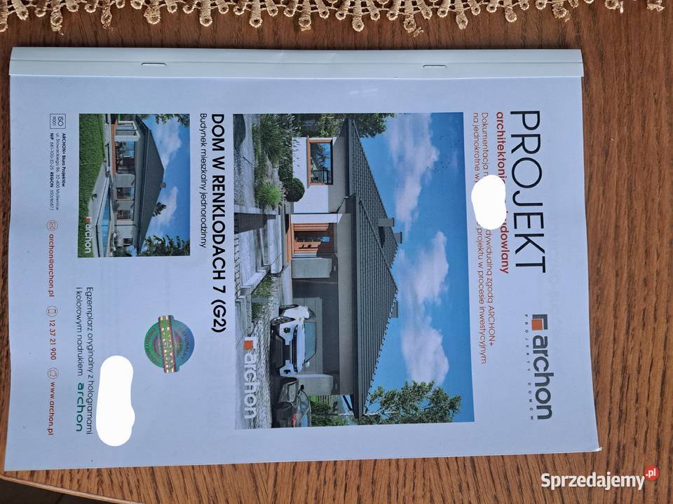 Sprzedam projekt domu DOM W RENKODACH 7 G2 Pozostałe Ostrołęka