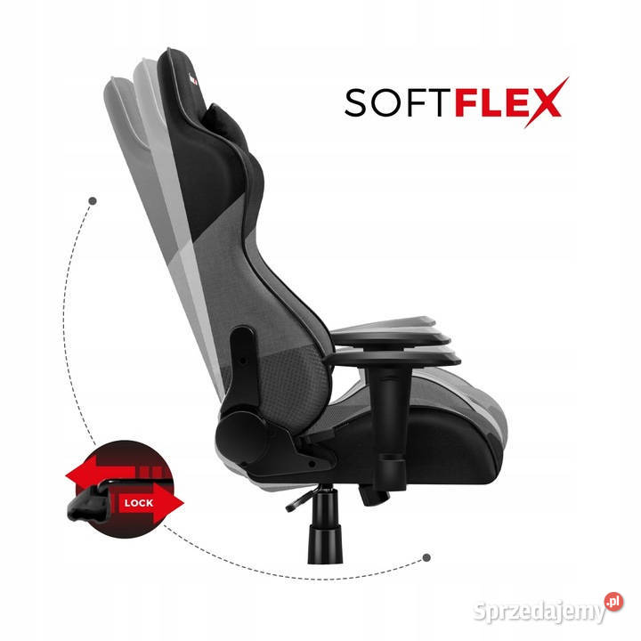 Fotel Huzaro Force 62 materiałowy regulowane Dom i Ogród Baranowo