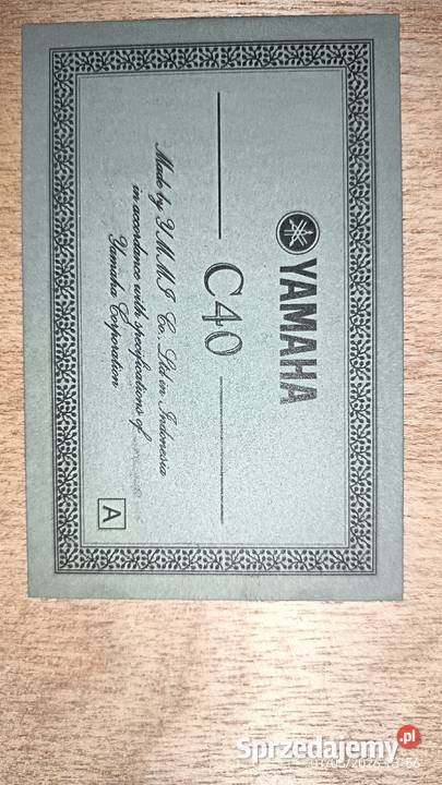 Yamaha C40 gitara klasyczna Ludynia