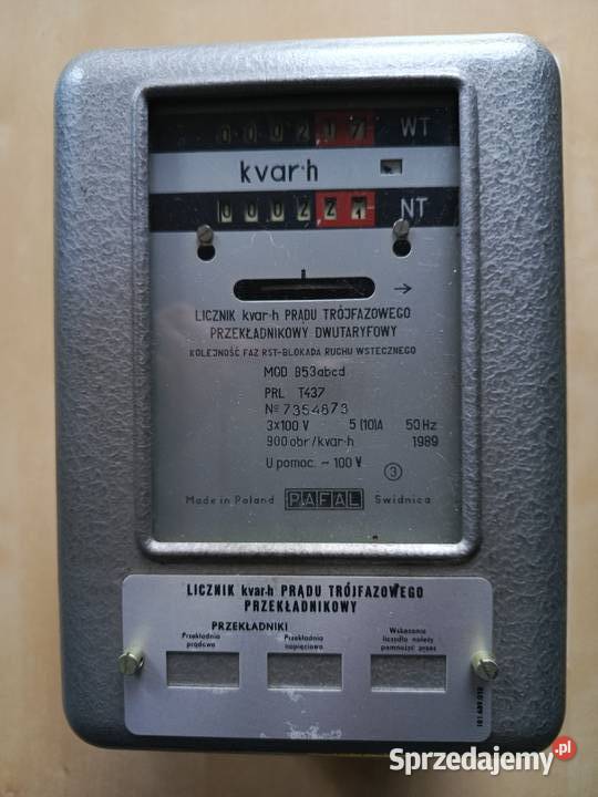 Licznik energii trójfazowy dwutaryfowy Mierniki elektryczne śląskie