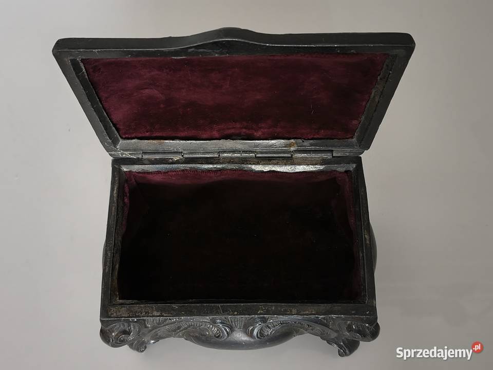Szkatułka antyk sygnowana Antyki, Sztuka, Kolekcje Szczecin