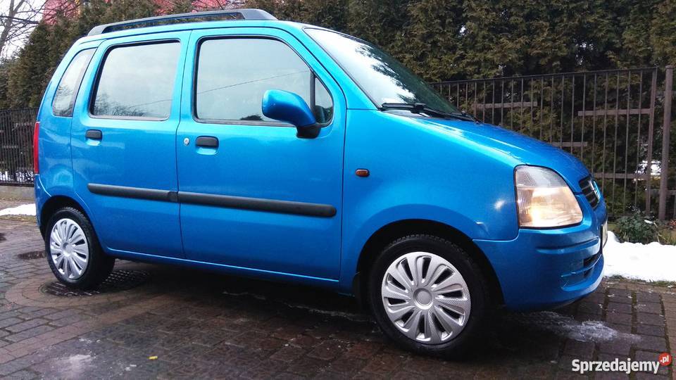 opel agila 12 niebieski