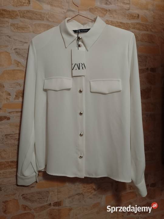 38M ZARA Koszula biznesowa z ozdobnymi guzika z Kraków